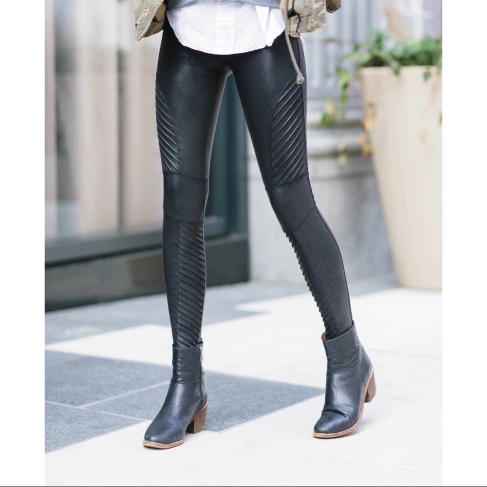 Spanx Faux Leather Moto Leather